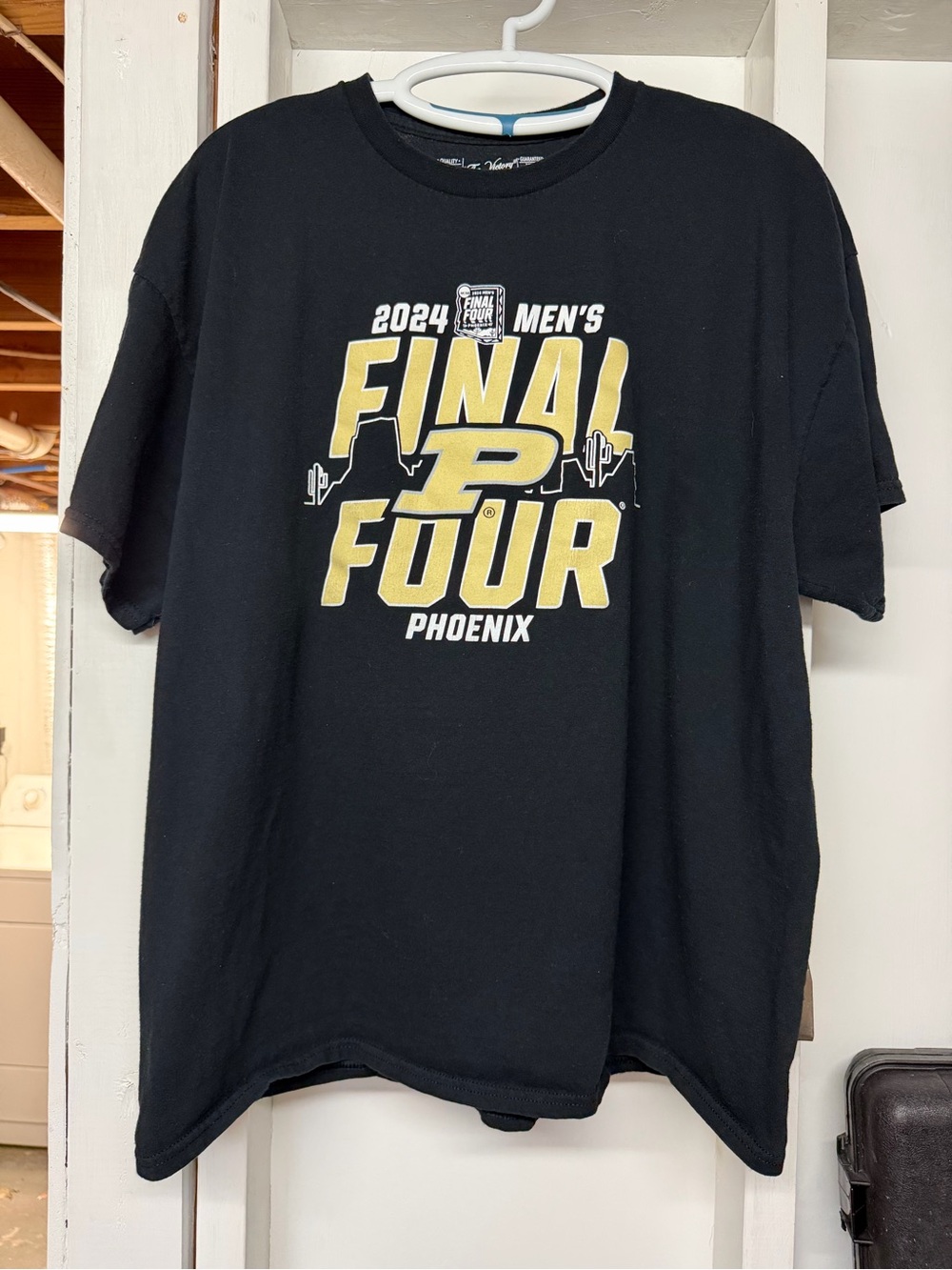 NCAA Black 2024 Purdue Boilmakers Final Four Phoenix Graphic Shirt XX Large